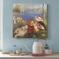thumbnail image 3 of Pierre Auguste Renoir Print Painting Girls on The Seashore Wall Art Poster Gifts Bedroom Prints Home Decor Hanging Picture Canvas Painting Posters 20x20inch(50x50cm), 3 of 5