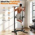 thumbnail image 4 of Sportsroyals Power Tower Pull Up Bar Station, 450LBS Stable Pull Up Dip Station for Home Gym, 4 of 9