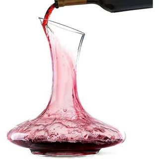 Barski European Handmade Lead-Free Crystalline 33 Oz. Tall Swarovski Wine  Decanter & Wine Glass Set - Yahoo Shopping