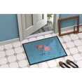 thumbnail image 4 of Flamingo on Blue Speckle Door Mat 8566 Doormat, 4 of 4