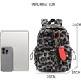 thumbnail image 5 of Fuzzy Cheetah Cute Backpack, Y2k Purse Fleece Chic Bookbag Trendy Aesthetic Coquette Daypack 90s Purse, 5 of 6