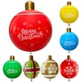 SUNHUFA 24 Inch PVC Inflatable Christmas Ball Large Outdoor Decorated