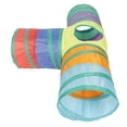 thumbnail image 1 of Túnel para mascotas Bling Bling en forma de T túnel para gatos de 3 vías plegable, 1 of 12