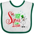 thumbnail image 3 of Inktastic Dear Santa I Can Explain Cute Snowman and Snowflakes Boys or Girls Baby Bib, 3 of 4