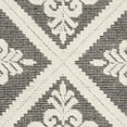 thumbnail image 4 of SAFAVIEH Vermont Trinity Floral Geometric Wool Area Rug, Ivory/Black, 4' x 6', 4 of 5