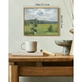 thumbnail image 3 of Drsoum Vintage Grassland Landscape Wall Art Classic Retro Countryside Prints Rustic Farmhouse Decorations for Living Room Bedroom 8x10in Natural Framed, 3 of 6