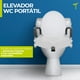 thumbnail image 3 of Elevador para Inodoro con Pasamanos Desmontables, Diseño Ergonómico y Seguro, Color Gris, Soporta 130 kg, 3 of 6