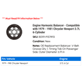 thumbnail image 2 of Engine Harmonic Balancer - Compatible with 1979 - 1981 Chrysler Newport 3.7L 6-Cylinder 1980, 2 of 2