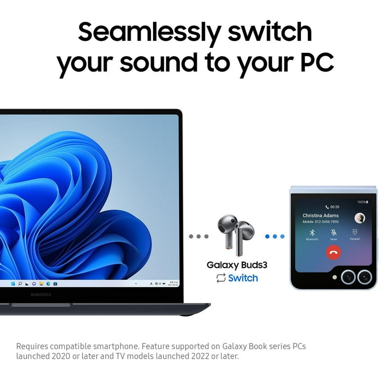 新品 Samsung Galaxy Buds3 本体 Samsung Galaxy Buds3, True Wireless Bluetooth Earbuds, In