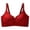 Red, variant on Womens Bras Print Solid Wireless Push Up Light Daily Brassiere for Daily Wear