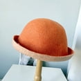 thumbnail image 4 of CoCopeaunts Wool Bucket Hat Plain Elegant Double-Sided Women Autumn Winter Warm All-Match Wear Basin Hat Lightweight Foldable, 4 of 8