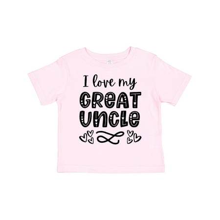 

Inktastic I Love My Great Uncle with Hearts Gift Toddler Boy or Toddler Girl T-Shirt