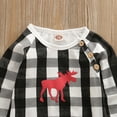 thumbnail image 5 of Christmas Baby Romper Newborn Baby Boys Red Plaid Long Sleeve Jumpsuit Infant Deer Onesies Winter Clothes, 5 of 7
