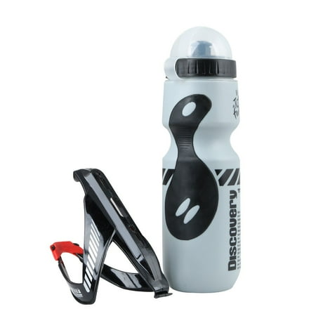 

Bike Bottle Holder with 650ml Water Bottle BPA Free Squeeze Sport Bottle and Durable Cage Easy to Mount Cycling Acessory