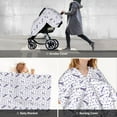 thumbnail image 5 of Balery Lavender Flowers Printed Nursing Cover Breastfeeding Scarf - Baby Car Seat Covers, Infant Stroller Cover, Carseat Canopy for Girls and Boys, 5 of 9