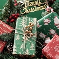 thumbnail image 4 of Papel de regalo RUSPEPA Kraft de 43 x 3 m, 4 rollos, Navidad, 4 of 8
