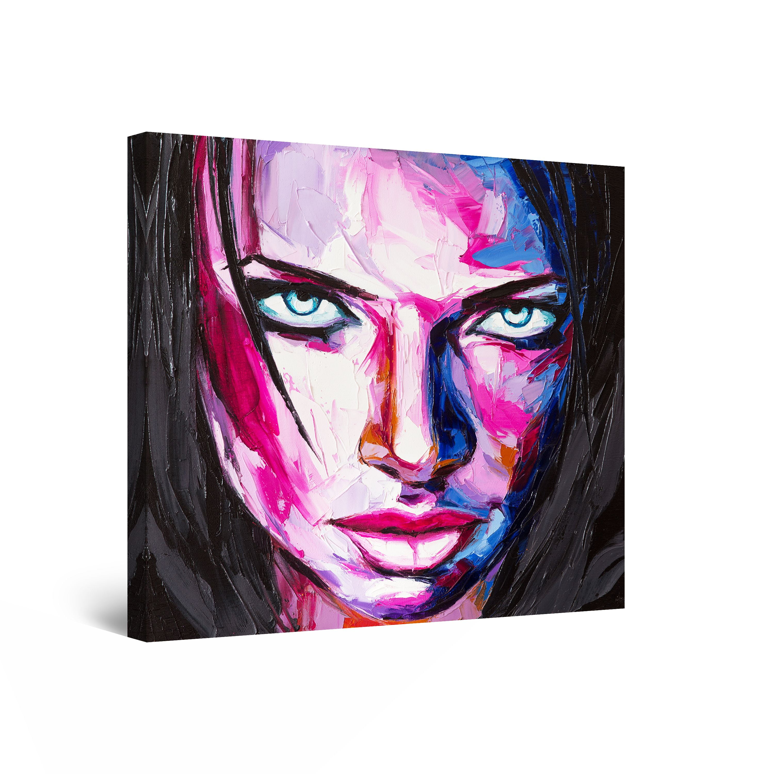 Startonight Canvas Wall Art Abstract Eva Woman, Seductive Painted Face ...