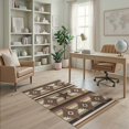 thumbnail image 2 of ODIKA Motif Southwestern Stripe Arae Spotted Boho Border Farmhouse Flowing Dynamic for Home Office, Gaming Room, Under Desk, Non-Slip Chair-Friendly, 2 of 7