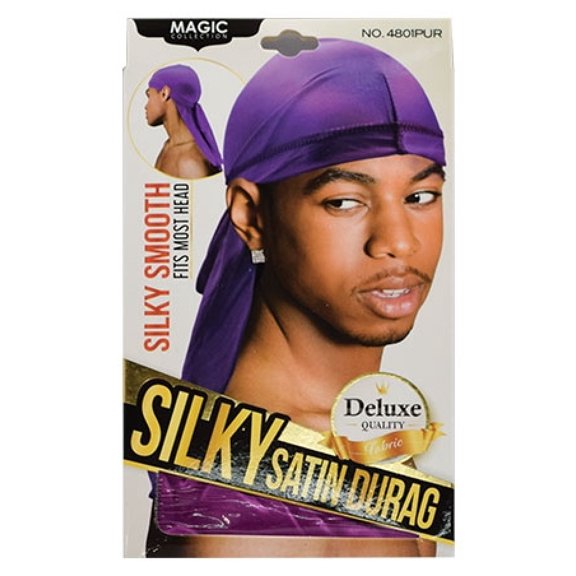 Magic Collection Silky Satin Durag 4801 (Purple)