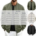 thumbnail image 3 of WIZUTIZ Men's Casual Jacket Solid Color Loose Breathable Zip Collar Long Sleeve Polyester Outerwear Relaxed Fit for Daily Commute Outdoor All-Season Wear Mens Fashion, 3 of 9