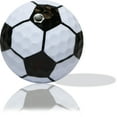 White Soccer Ball Golf Balls 6 Pack by GBM Golf