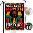 thumbnail image 6 of Black History Month Garden Flag 12.5'''' x 18'''' Black History Month Decoration African American Celebration February Festival Holiday Party Decoration Double Sided Lawn Front Yard Sign, 6 of 6