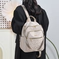 thumbnail image 3 of Stylago Womens Backpack Purses Trendy Zipper Compartments Crossbody Bags Water Proof Nylon Travel Shopping Bags for Ladies Beige, 3 of 5