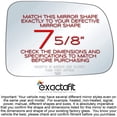 thumbnail image 2 of exactafit 8830R Passenger Side Mirror Glass Replacement Fits 1997-2006 Honda CRV Right Hand 3m Adhesives, 2 of 7