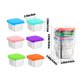 thumbnail image 3 of 304 Stainless Steel Sauces Cup Sauces Cup 40ml Including Plastic Lid Style Dipping Sauces Small Plates Outdoor BBQ Sauces Plates 6pcs, 3 of 5