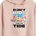 thumbnail image 3 of SpongeBob SquarePants - Dont Hide Turn The Tide - Juniors Cropped Pullover Hoodie, 3 of 6