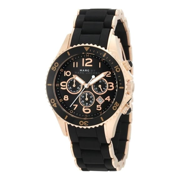 Marc Jacobs Rock Women's Black Dial Quartz Chronograph Watch MBM2553