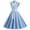 Blue, variant on RKSTN Formal Dresses for Women Hepburn Style Graduation Dress Polka-Dot Lapel Sleeveless High Waisted Fitted Full Skirt Maxi Dresses (Red ,M)