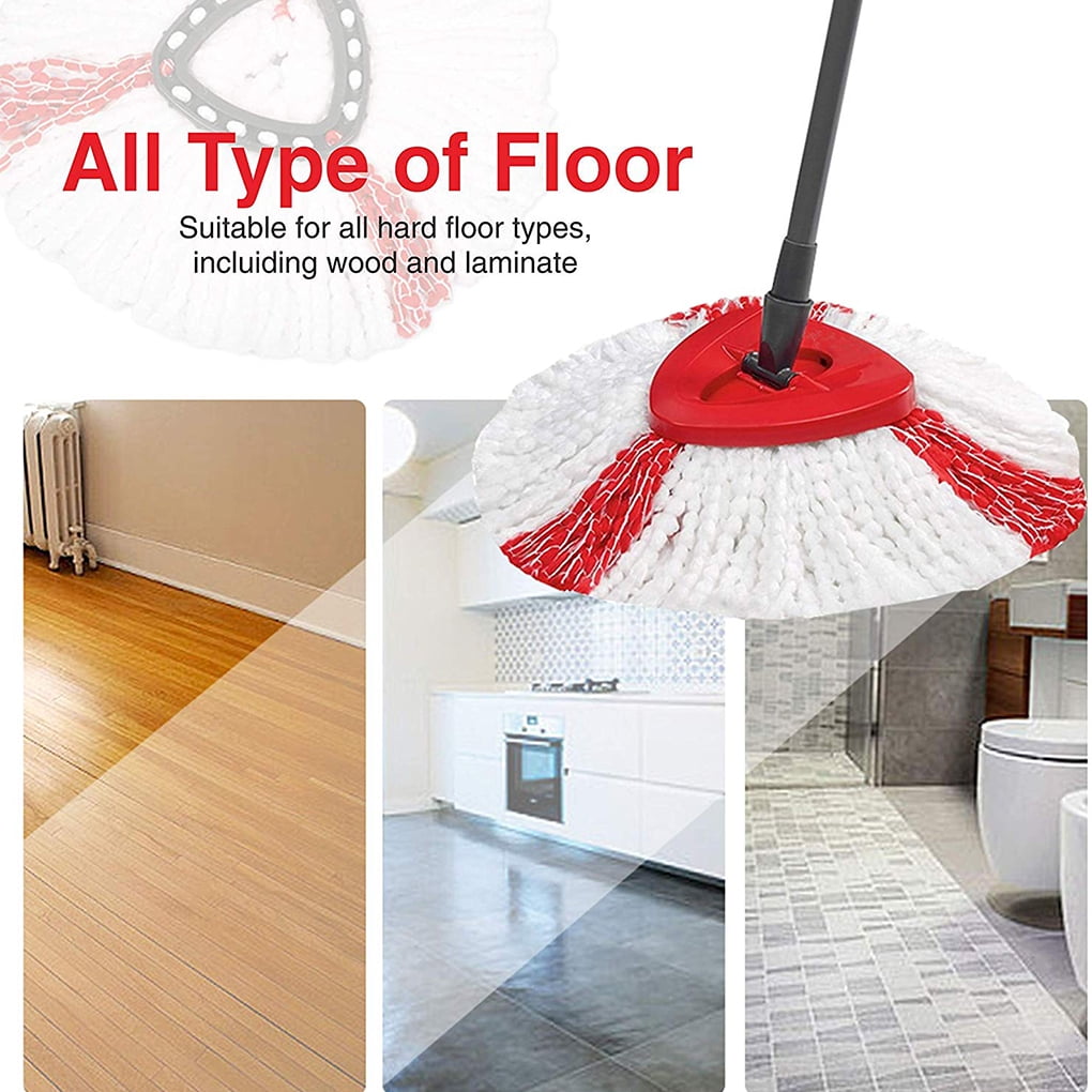 3pcs Replacement for Vileda Ocedar Mop Heads Refill Microfibre Spin