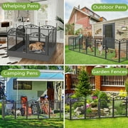BingoPaw Heavy Duty Dog Whelping Playpen Pet Exercise Play Pen with Waterproof Mat, 31.5H
