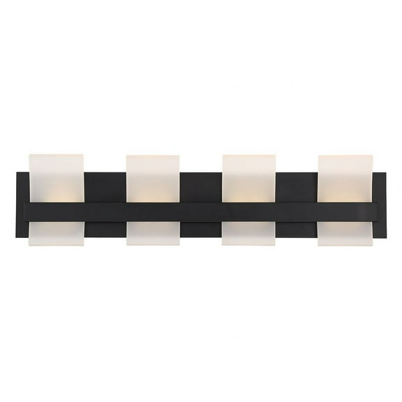 Cambridge 4 - Light Black Modern - LED Metal Wall Sconce