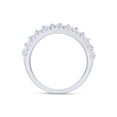 thumbnail image 6 of 5.42 CT Princess, Baguette & Round Cut White Simulated Diamond Cluster Engagement Statement Ring For Women In 14K White Gold Plated 925 Sterling Silver -9, 6 of 8