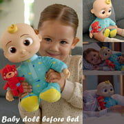 CoCoMelon JJ Doll Musical Singing Bedtime JOJO Doll Soft Soothing Doll for Baby Toddler Kid 12"