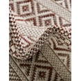 thumbnail image 3 of Unique Loom Outdoor Striped Collection Area Rug - Maia (5' 3" x 7' 10" Rectangle Red/Ivory), 3 of 6