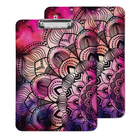 Inkdotpot Dry Erase Double Sided Dry Erase Double Sided Clipboard Letter Size Printed Paperboard Clipboard w/Low Profile Clip 9X12.5 With Free Marker & Duster