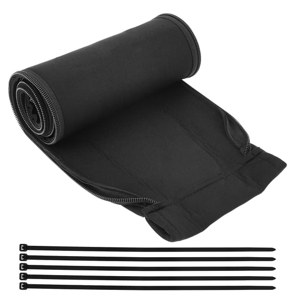 Threns 47" Zippered Rigging Sleeve with Marine Cable Boot and Cable Tie Universal Fit for Yacht Cable Management Kit