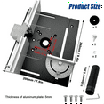 thumbnail image 4 of 1Set Milling Table Insert Plate,Aluminium Milling Table for Router with Holder Chamfer Torque, Table Router Insert Plate, 4 of 6