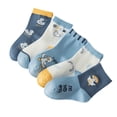thumbnail image 4 of 5 pares de calcetines para niños, calcetines de pato de dibujos animados para niños, calcetines de algodón suave, calcetines cálidos de media pantorrilla para niños L, 4 of 5