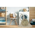 thumbnail image 2 of Ahgly Company Machine Washable Indoor Round Transitional Khaki Gold Area Rugs, 5' Round, 2 of 7