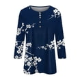 thumbnail image 4 of Blouses for Women Business Casual Fall Beach Long Mother'S Day Shirts Ladies 3/4, 4 of 5