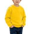 thumbnail image 3 of akafmk Boys Crewneck Sweatshirts Fleece Lined Pullover Tops Long Sleeve Solid Color Activewear Casual Sweatshirt Warm Winter Clothes, Size 3-4 Years, 3 of 7