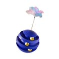 thumbnail image 2 of Juguete de gato Ball Toy Wobbling Tumbler Toy Cat Chasing Toy para gatito de gato pequeño Azul oscuro, 2 of 8