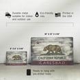 thumbnail image 5 of Carlsbad, CA, Rustic California State Flag (12x18 Aluminum Art, Indoor Outdoor Metal Sign Decor), 5 of 5