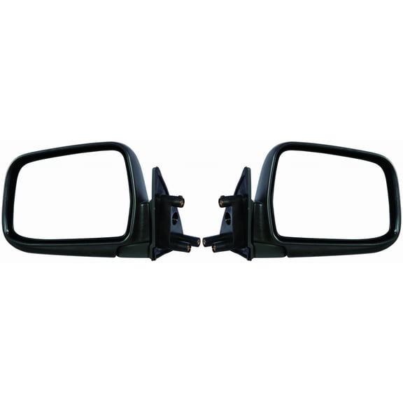 For Nissan Frontier 1998 99 00 01 02 03 2004 Door Mirror Driver and Passenger Side | Pair | Manual | Textured | Replacement For 96302-3S510, 96301-3S510 | NI1320139, NI1321139