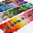 thumbnail image 6 of Pretty Comy 100 Skeins of Multi-Color Soft Cotton Cross Stitch Threads Sewing Embroidery Floss,Each Skein is 8 Meters Long, 6 of 8