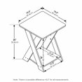 Furinno Modern Simplistic CrissCrossed End Table, Espresso